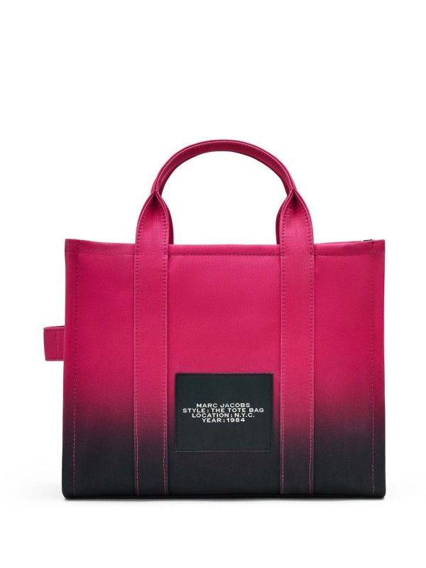 Borsa Tote Media In Cotone Multicolore