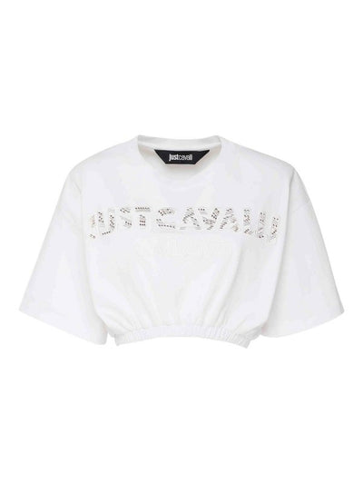 T-shirt Crop Top In Cotone