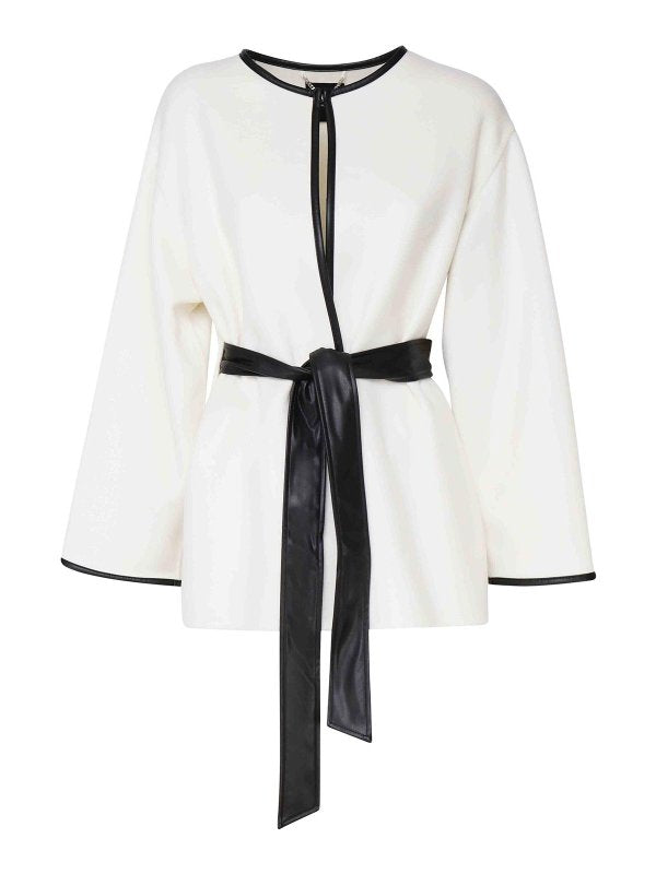 Giacca Kimono In Misto Lana