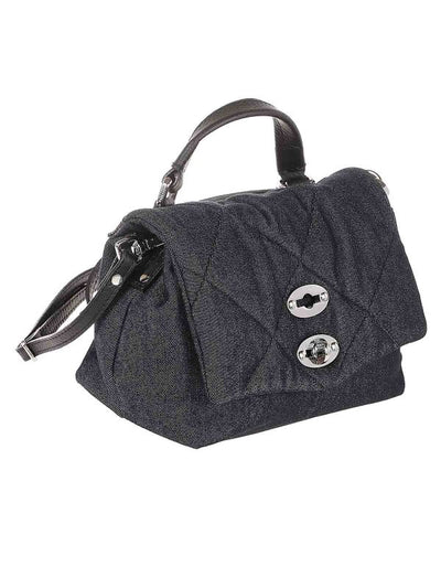 Borsa In Denim Trapuntato