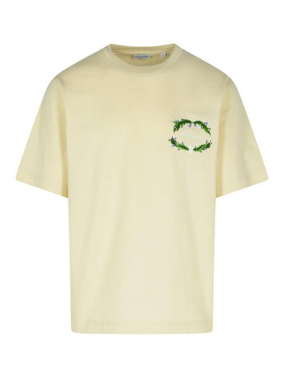 T-shirt In Cotone Color Crema