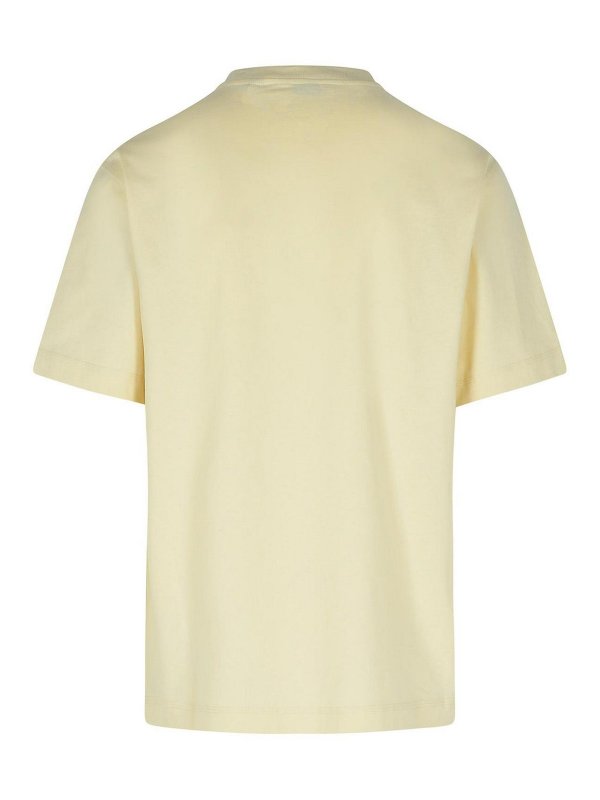 T-shirt In Cotone Color Crema