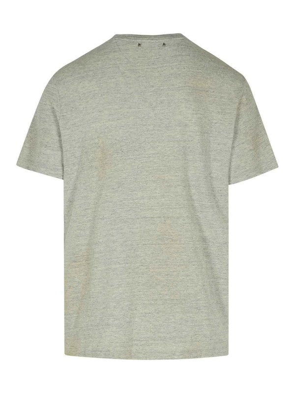 T-shirt In Cotone Grigio