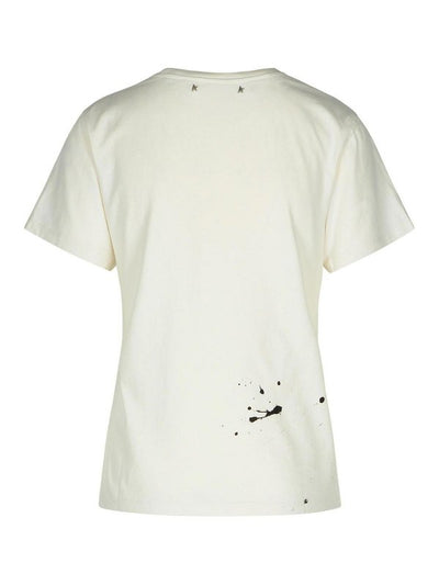 T-shirt In Cotone Avorio