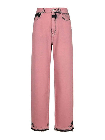 Jeans In Cotone Rosa