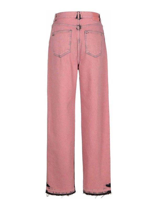 Jeans In Cotone Rosa