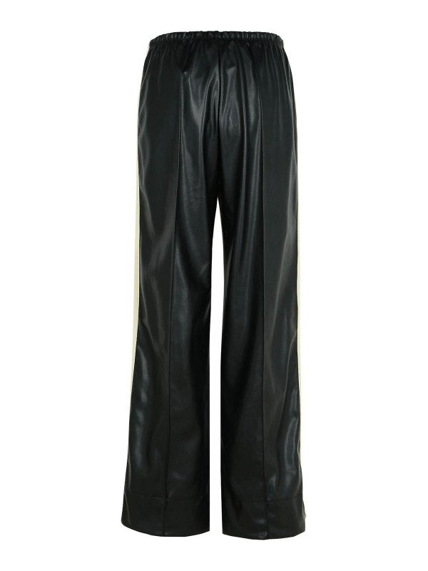 Pantaloni Jogger In Misto Poliestere Nero