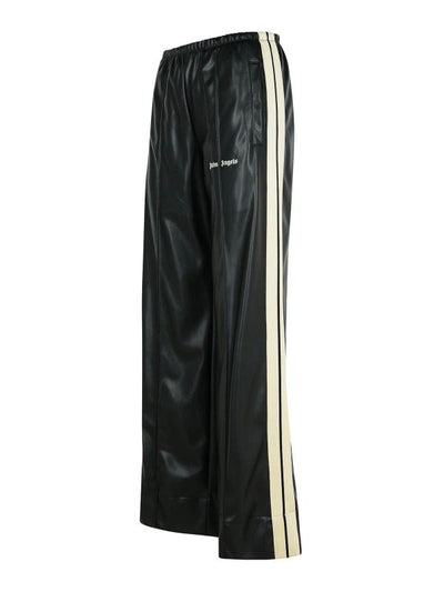 Pantaloni Jogger In Misto Poliestere Nero