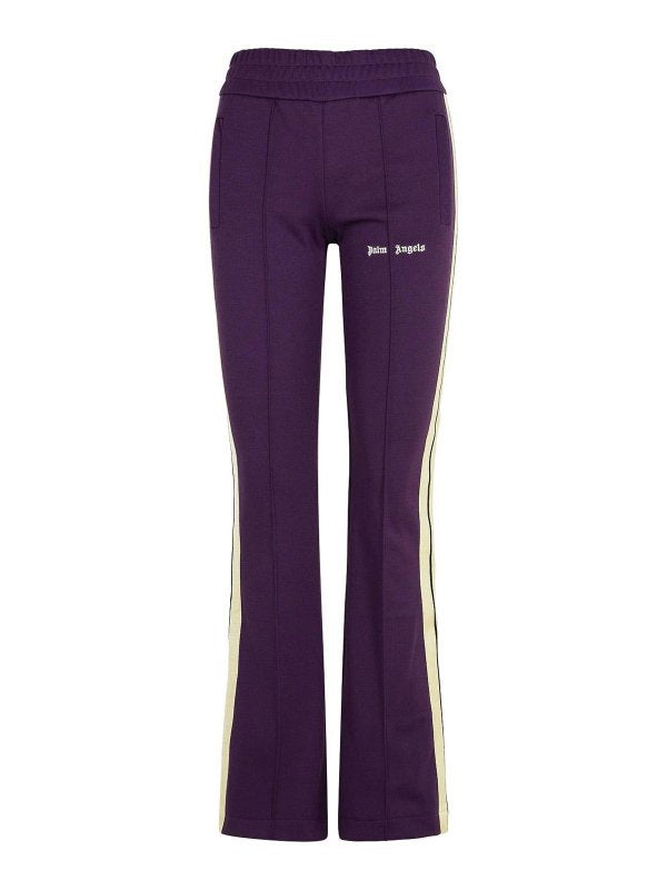 Pantaloni Jogger In Poliestere Viola