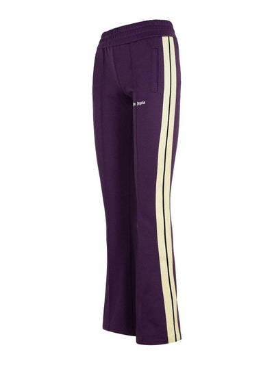 Pantaloni Jogger In Poliestere Viola