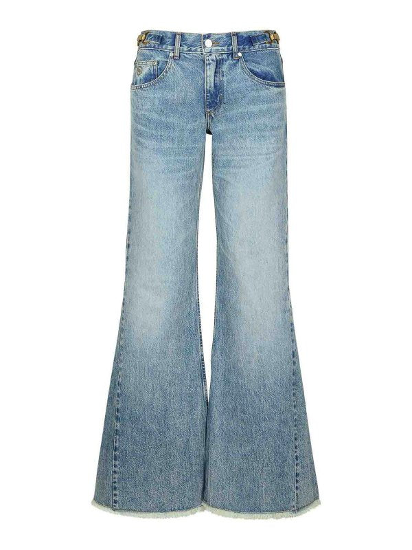 Jeans In Cotone Azzurro