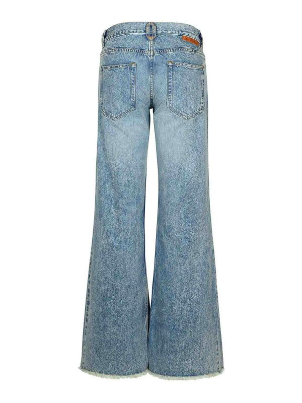 Jeans In Cotone Azzurro