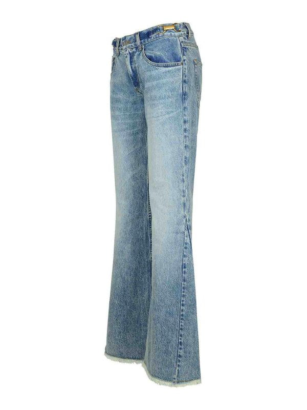 Jeans In Cotone Azzurro