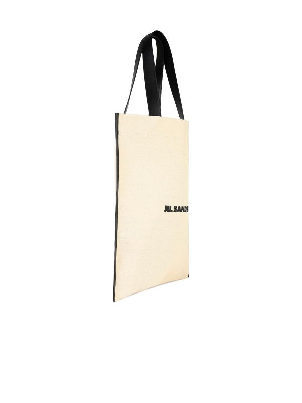 Borsa Shopping In Tela Beige