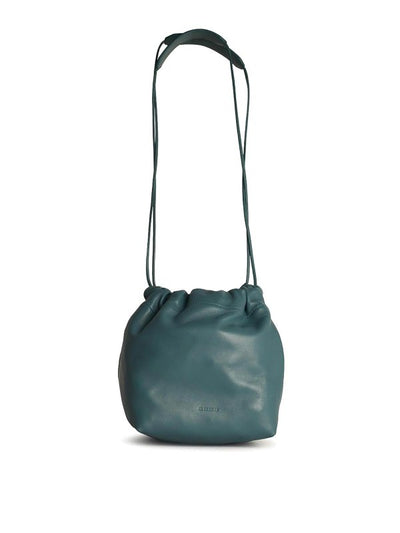 Borsa A Tracolla Dumpling In Pelle Azzurra