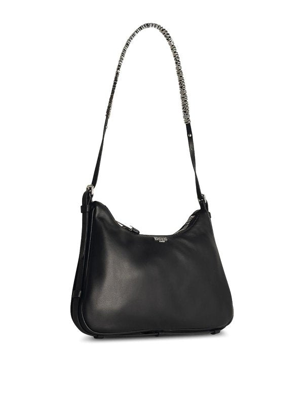 Borsa Hobo In Pelle Nera