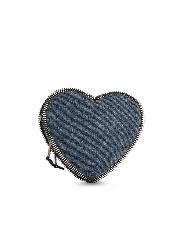 Borsa A Tracolla In Denim Blu