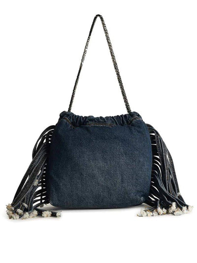 Borsa In Denim Blu