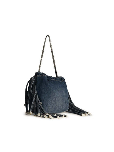 Borsa In Denim Blu