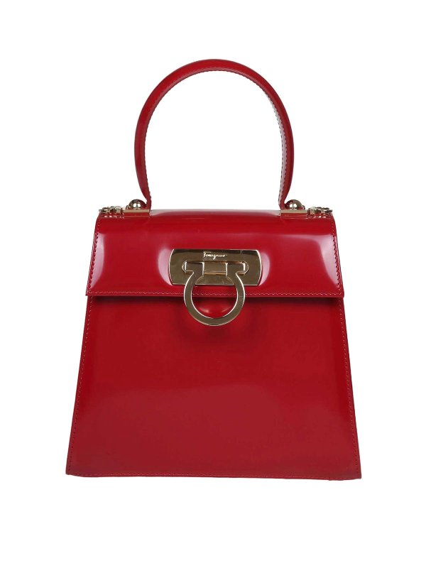 Borsa Top Handle S In Vitello Colore Rosso