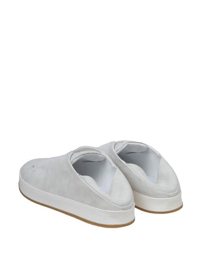 Sneakers Slip On In Camoscio Colore Bianco