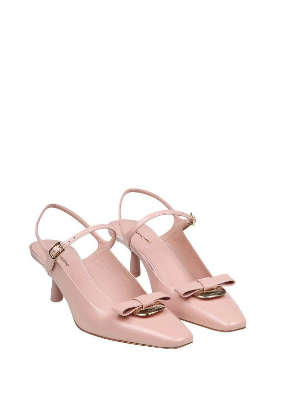 Slingback Ophelia In Pelle Colore Rosa