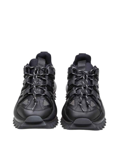 Sneakers Running Trek In Pelle Colore Nero