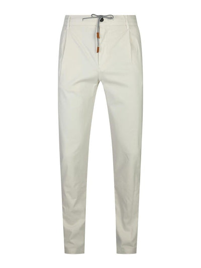 Pantaloni Di Cotone Bianco