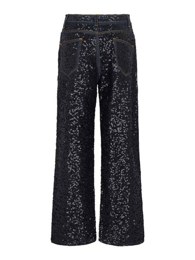 Jeans Dritti Con Paillettes