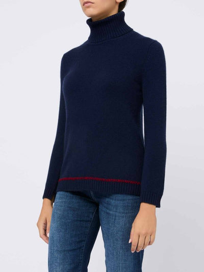 Maglione In Cashmere A Collo Alto