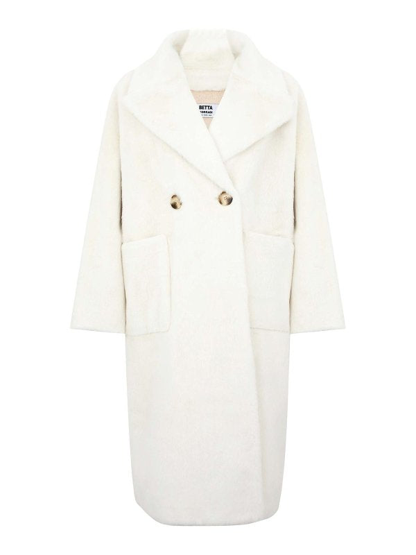 Cappotto Lungo Oversize Bianco Mimi Ml