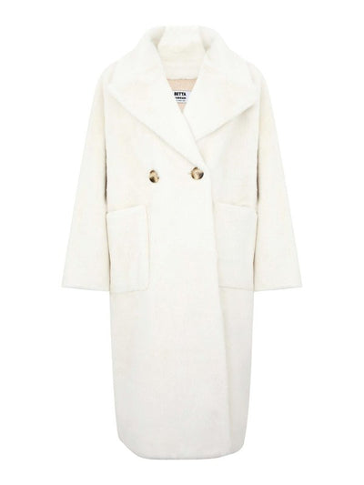 Cappotto Lungo Oversize Bianco Mimi Ml