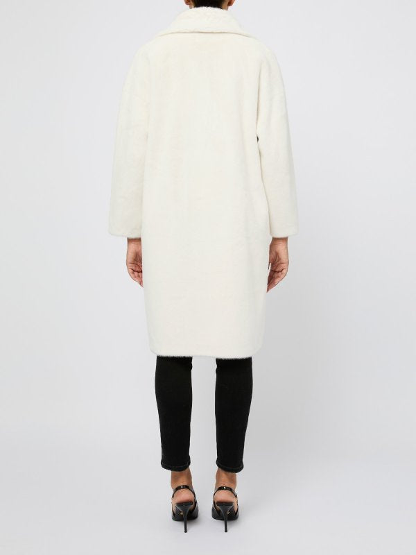 Cappotto Lungo Oversize Bianco Mimi Ml