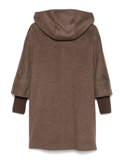 Cappotto Corto In Cashmere Con Alamari