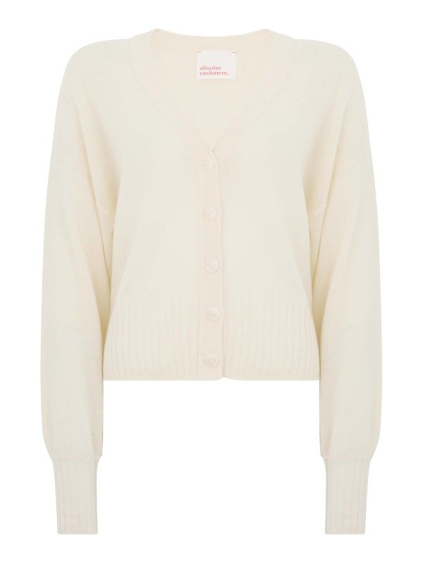 Beige Cashmere Cardigan