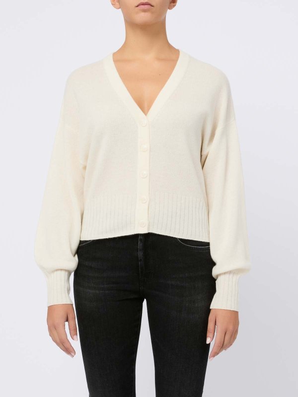 Beige Cashmere Cardigan