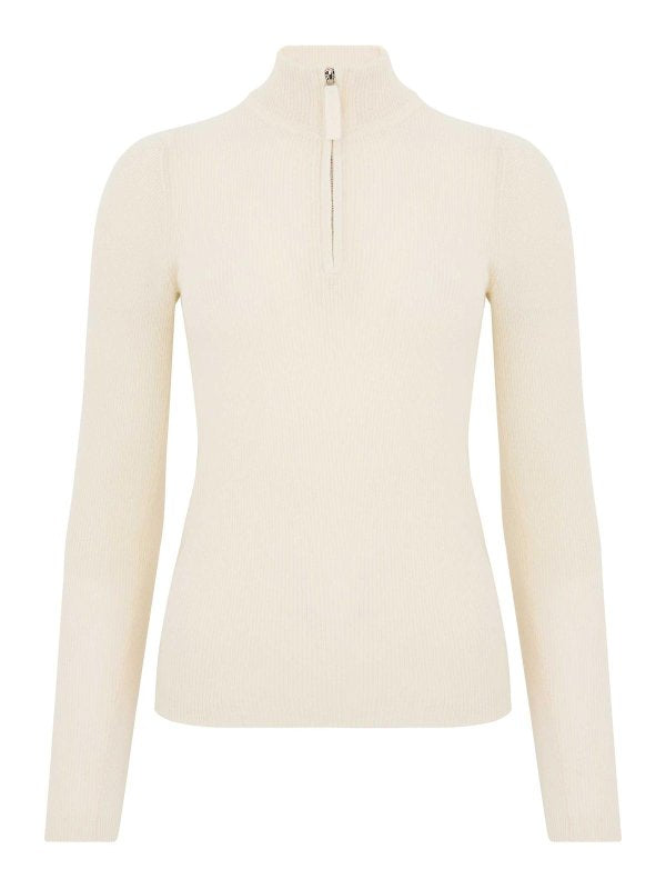 Maglia In Cashmere Con Zip