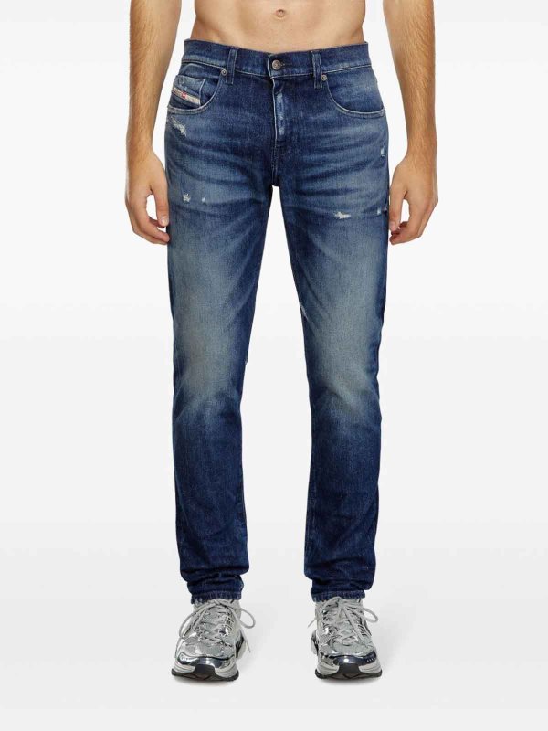 Jeans Slim Fit In Cotone