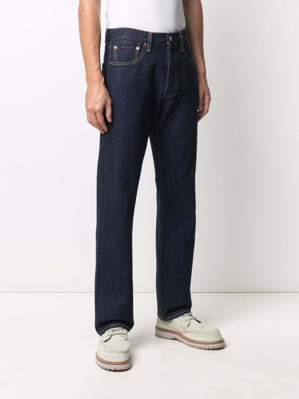 Jeans 501 In Cotone Con Gamba Dritta