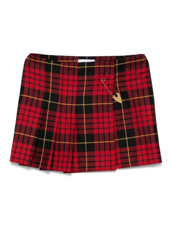 Minigonna In Lana Tartan