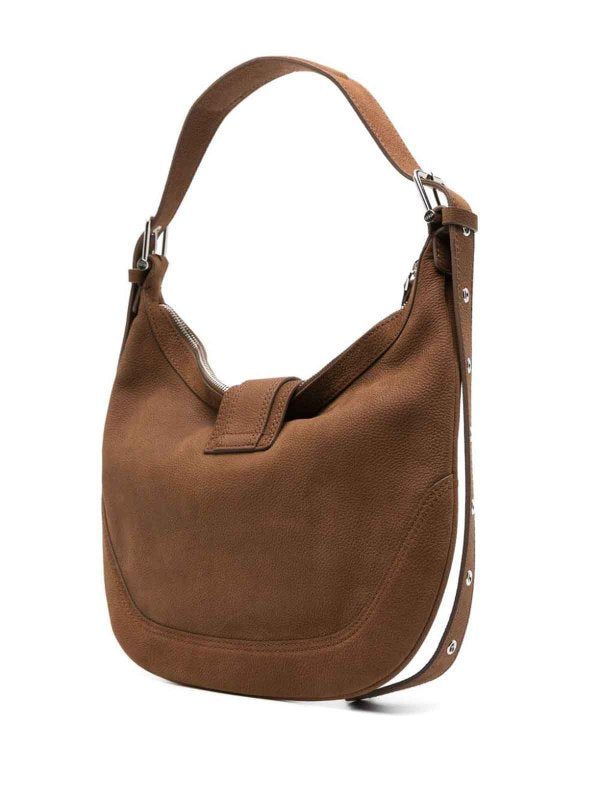 Borsa A Spalla Hobo Brocle Media In Pelle