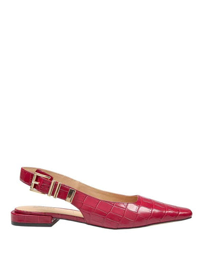 Darrington Sling Flat In Pelle Stampa Cocco