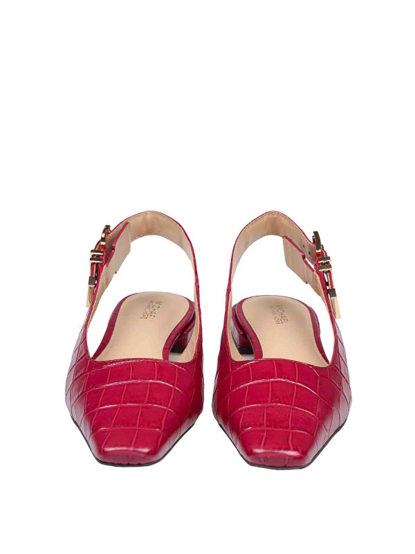 Darrington Sling Flat In Pelle Stampa Cocco