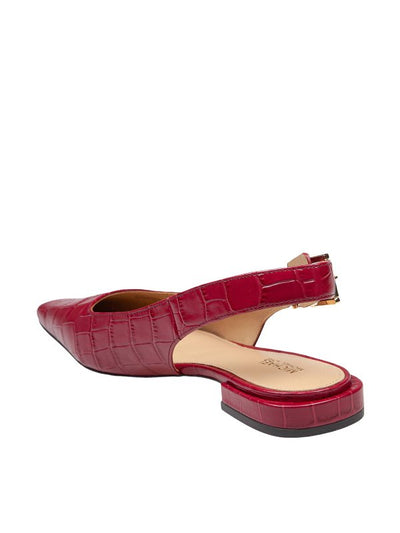 Darrington Sling Flat In Pelle Stampa Cocco