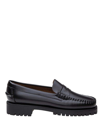 Mocassino Dan Lug In Pelle Colore Nero