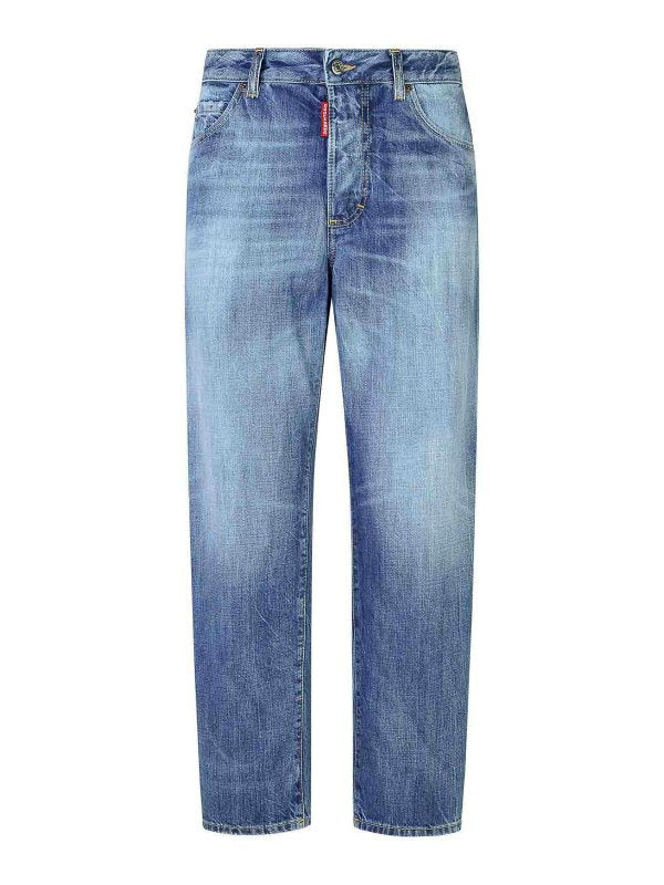 Jeans In Denim Blu Chiaro Boston