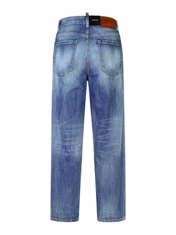 Jeans In Denim Blu Chiaro Boston