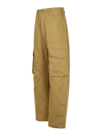 Pantaloni Cargo In Misto Cotone Beige