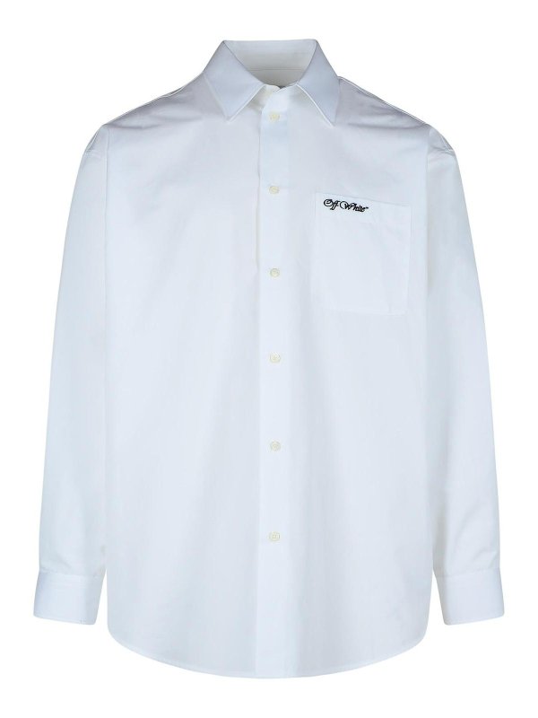 Camicia College In Cotone Bianco