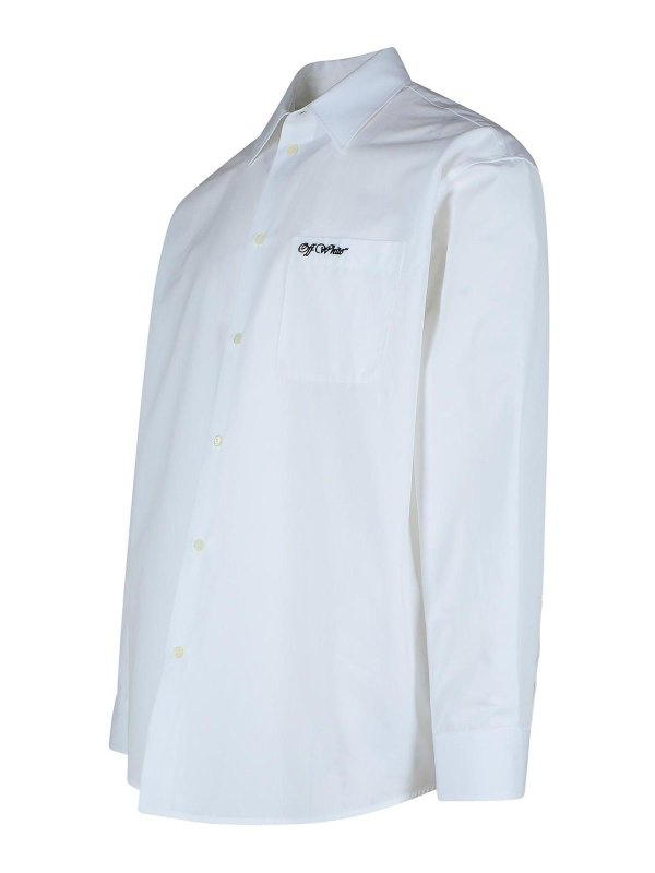 Camicia College In Cotone Bianco